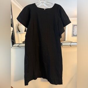J.Crew Chic Black French Dot Mini Dress size 4